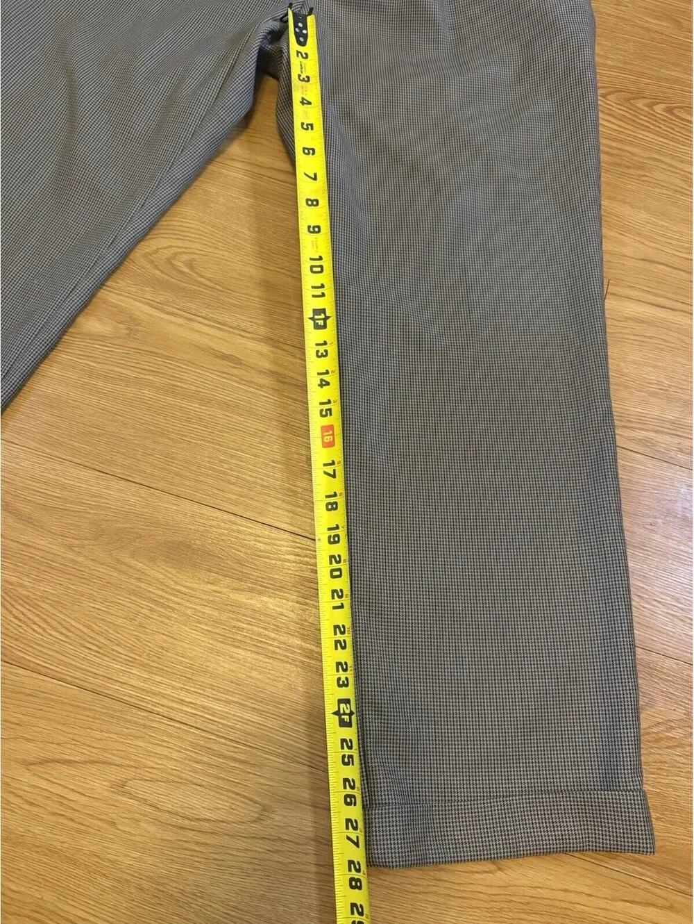Lauren Ralph Lauren Dress Pants Mens 34x29 Gray Straight Pleated Polyester